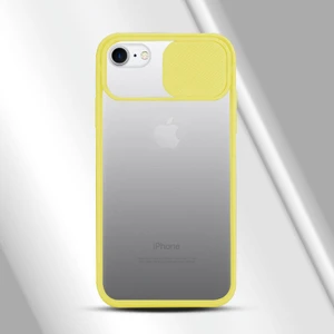 Apple iPhone Se 2022 Kılıf Kamera Lens Korumalı Kılıf Sarı