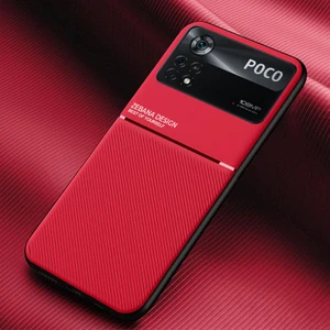 Xiaomi Poco X4 Pro 5g Kılıf Zebana Design Silikon Kılıf Kırmızı