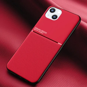 Apple iPhone 14 Plus Kılıf Zebana Design Silikon Kılıf Kırmızı