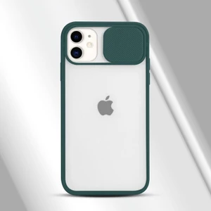 Apple iPhone 12 Mini Kılıf Kamera Lens Korumalı Kılıf Yeşil