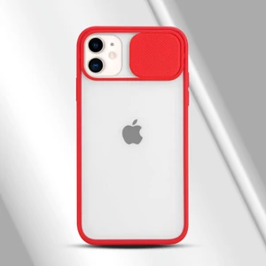 Apple iPhone 12 Mini Kılıf Kamera Lens Korumalı Kılıf Kırmızı