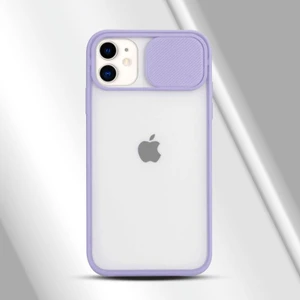 Apple iPhone 12 Mini Kılıf Kamera Lens Korumalı Kılıf Lila