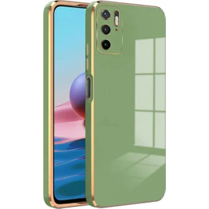 Xiaomi Poco M3 Pro 5g Kılıf Golden Silikon Kılıf Açık Yeşil
