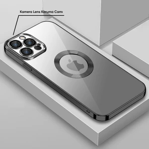 Apple iPhone 14 Pro Kılıf Zebana Glint Silikon Kılıf Siyah