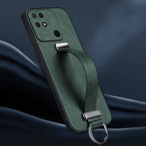 Xiaomi Poco C40 Uyumlu Kılıf Zebana Classic Deri Kılıf Yeşil