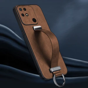 Xiaomi Poco C40 Uyumlu Kılıf Zebana Classic Deri Kılıf Kahverengi