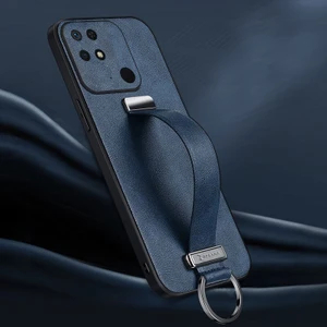 Xiaomi Poco C40 Uyumlu Kılıf Zebana Classic Deri Kılıf Lacivert