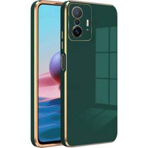 Xiaomi Mi 11T Kılıf Golden Silikon Kılıf Yeşil