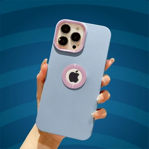 Apple iPhone 12 Pro Max Kılıf Zebana Candy Silikon Kılıf Mavi