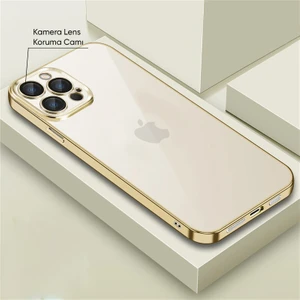 Apple iPhone 13 Pro Kılıf Live Silikon Kılıf Gold