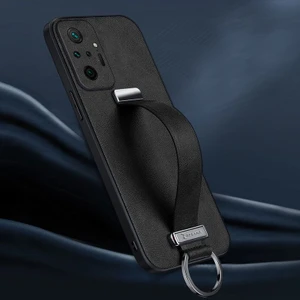 Xiaomi Redmi Note 10 Pro Kılıf Zebana Classic Deri Kılıf Siyah