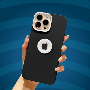 Apple iPhone 13 Pro Max Kılıf Zebana Candy Silikon Kılıf Siyah + Beyaz