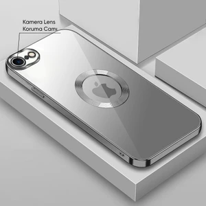 Apple iPhone 7 Kılıf Zebana Glint Silikon Kılıf Gri