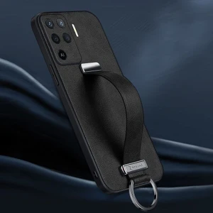 Oppo Reno 5 Lite Kılıf Zebana Classic Deri Kılıf Siyah