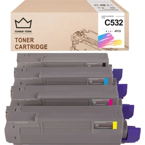 Oki 46490632 C532 Muadil Toner Set / C542 / MC563 / MC573