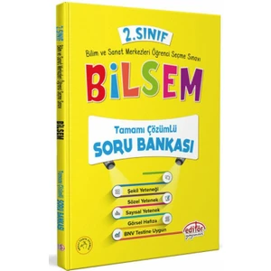 Editör Yayınları 2. Sınıf BİLSEM Tamamı Çözümlü Soru Bankası