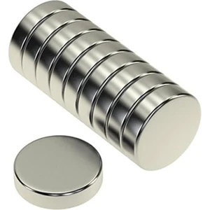 Dünya Magnet Yuvarlak Neodyum Mıknatıs 2 Adet, 20X5 Mm, 2 Adet Güçlü Magnet