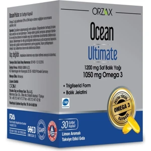 Ocean Takviye Edici Ocean Ultimate 1200 Mg Balık Yağı 30 Kapsül