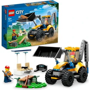 City İnşaat Kazıcısı 60385 5 Yaş ve Üzeri Çocuklar için 2 Minifigürlü Kişiselleştirilebilir İnşaat Araçlı Oyuncak Yapım Seti (148 Parça)