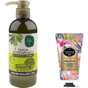 Eyüp Sabri Tuncer Doğal Zeytinyağlı El ve Vücut Losyonu 250ML ve El & Vücut Kremi Perfume Jewels Silky Touch 50ML