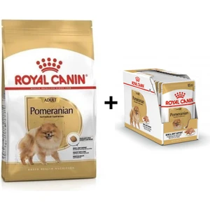 Royal Canin Pomeranian Yetişkin Köpek Maması 3kg + 12 Adet Yaş Mama
