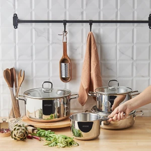 Cocinero 7 Parça Çelik Tencere Seti