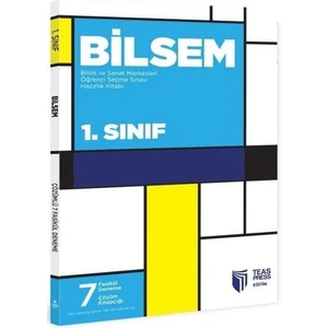 Teas Press Yayınları Bilsem 1. Sınıf Çözümlü 7 Fasikül Deneme