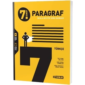 Hız Yayınları 7. Sınıf Türkçe Paragraf Soru Bankası Okula Destek Sınav Hazırlığı İçin