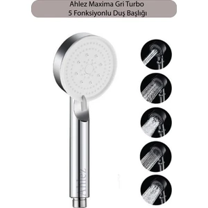 Maxima Krom Turbo Fan 5 Fonksiyonlu Duş Başlığı El Duşu