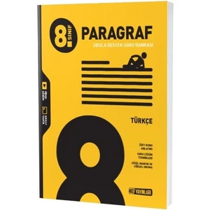 Hız Yayınları 8. Sınıf Türkçe Paragraf Soru Bankası