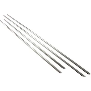 Alminox Oto Dacia Sandero Stepway Krom Cam Çıtası 4 Parça 2012 Sonrası P. Çelik