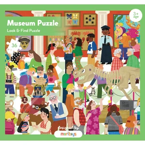 Look & Find Puzzle: Museum - 36 Parçalı Yapboz ve Gözlem Oyunu