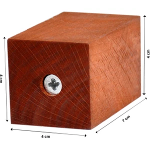 Masa Sandalye Ünite Kanepe  Koltuk Sehpa Ahşap Ayak Yükseltici Ağaç Takoz  Boy 7 cm En 4x4 cm