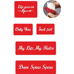 Sihirli Sloganlar 5 Adet  Geçici Dövme Kına Şablonu