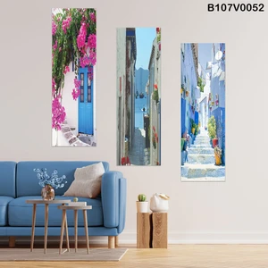 Rovigo Home 3 Parçalı Dekoratif Ahşap Duvar Tablosu  60X57 cm  B107V0052