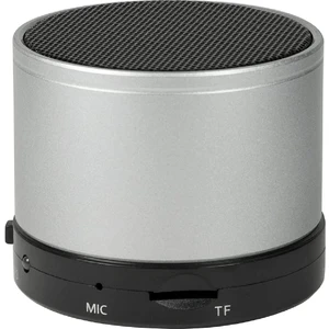 SP0051 Bluetooth Hoparlör 3W RMS Güç, Kablolu ve Kablosuz Bağlantı, Gümüş Renk, Kompakt Taşınabilir Tasarım