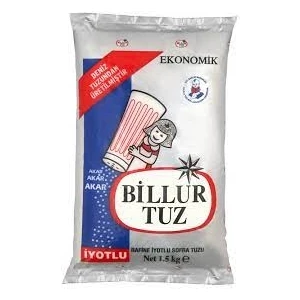 Billur İyotlu Tuz 1,5 kg