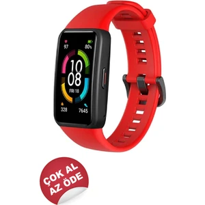 Huawei Band 6 ve Honor Band 6 Uyumlu Soft Silikon Kordonu