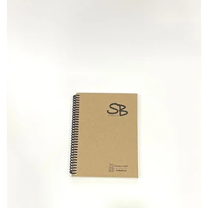 Spiralli A5 Kraft Kapak  Defter 70 Yp. Çizgisiz