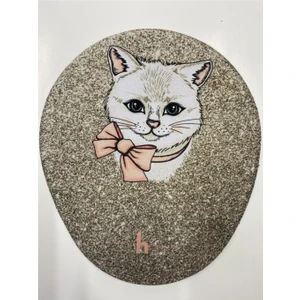 Kitty Kedi Bilek Destekli Mouse Pad Oval -