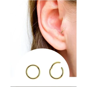Ares Collection Cerrahi Çelik Menteşeli Tragus Helix Rook Conch Uyumlu Tam Halka Piercing