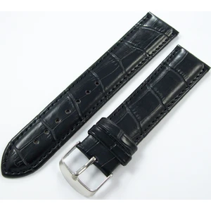 Ezgi Elektronik Siyah Suni Deri Saat Kordonu 18MM Saat Kayışı Dikişli Vinleks Kol