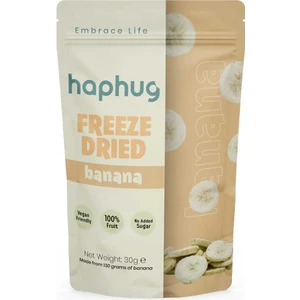 HapHug Freeze Dried (Dondurularak Kurutulmuş) Muz - Freeze Dry Meyve Kurusu 30gr