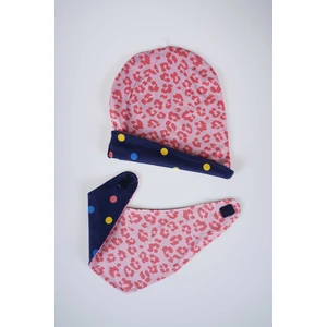 Miniko Kids Yeni Sezon 2li Çift Taraflı Penye Fular Şapka Set