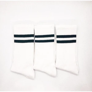 Unisex 3'lü Beyaz Fitilli Tenis Çorabı