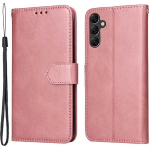 Samsung Galaxy A14 Için 5g Buzağı Dokusu Pu Deri Manyetik Toka Cüzdanı Bilek Kayışı Telefon Kılıfı (Yurt Dışından)