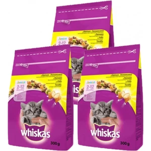 Tavuklu Kuru Kedi Mamasi ( 2 - 12 Aylik ) 300 gr x 3 Adet Süt Dolgulu