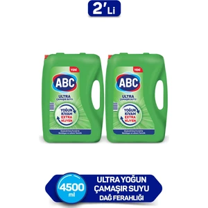 Abc Ultra Çamaşır Suyu 3,25 Lt Dağ Ferahlığı 2'li Paket