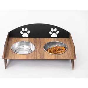 Kedi Mama Kabı ıkili Mama Kabı Mdf Kedi Mama Su Kabı Kedi Yemek Kabı