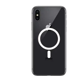 Apple iPhone x / Xs Kılıf Magsafe Wireless Kablosuz Şarj Uyumlu Manyetik Şeffaf Kapak